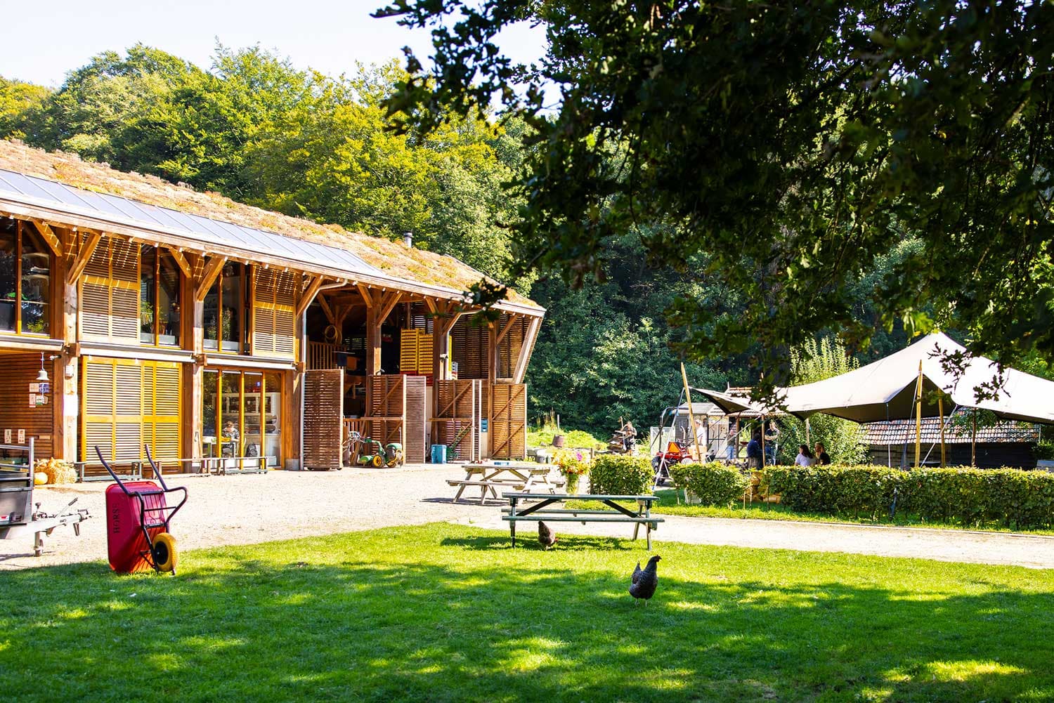 Het erf van Hoeve Klein-Mariëndaal